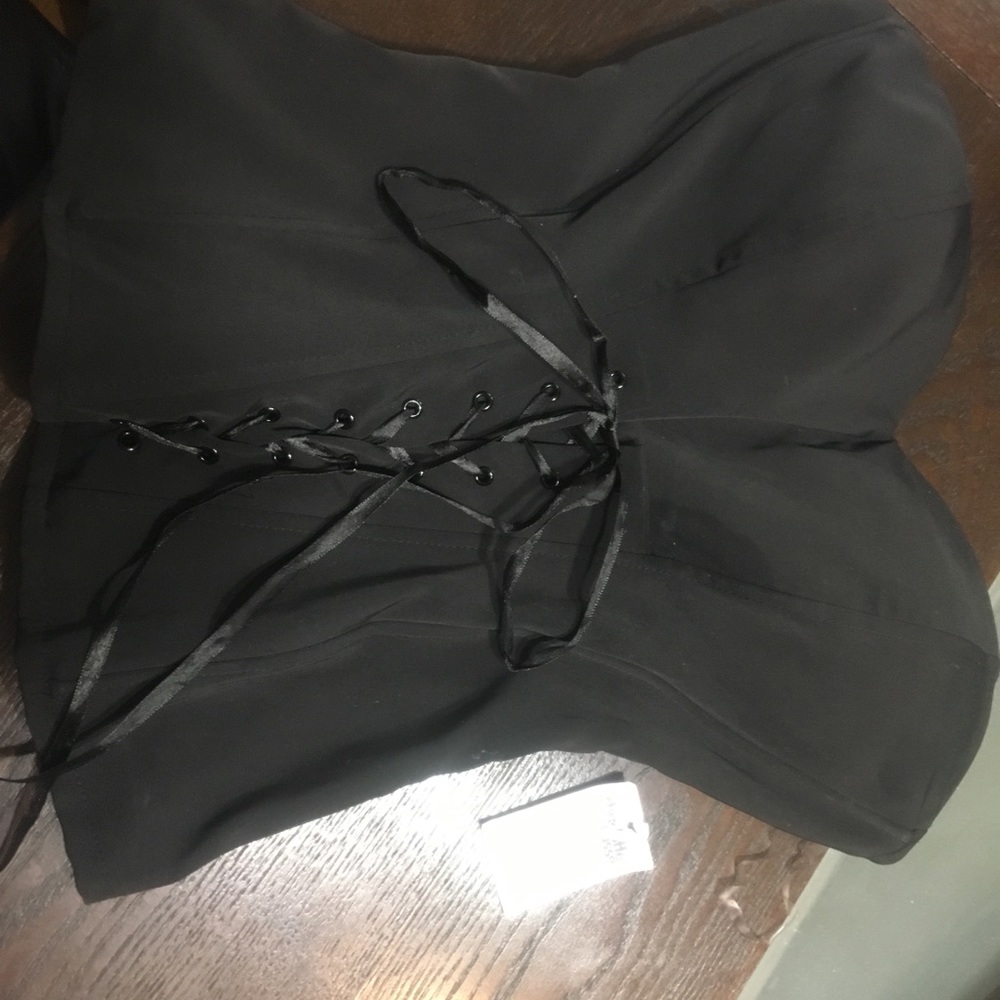 Corset Style Strapless Top